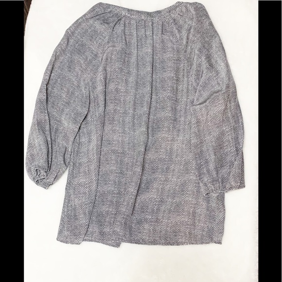 Joie Textural Print Addie B 100% Silk Blouse - Picture 4 of 8